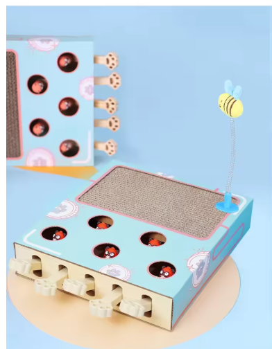 Gioco per gatti Whack-a-Mole Tavola Graffiante Interattivo Accattivante Divertimento Animali Domestici